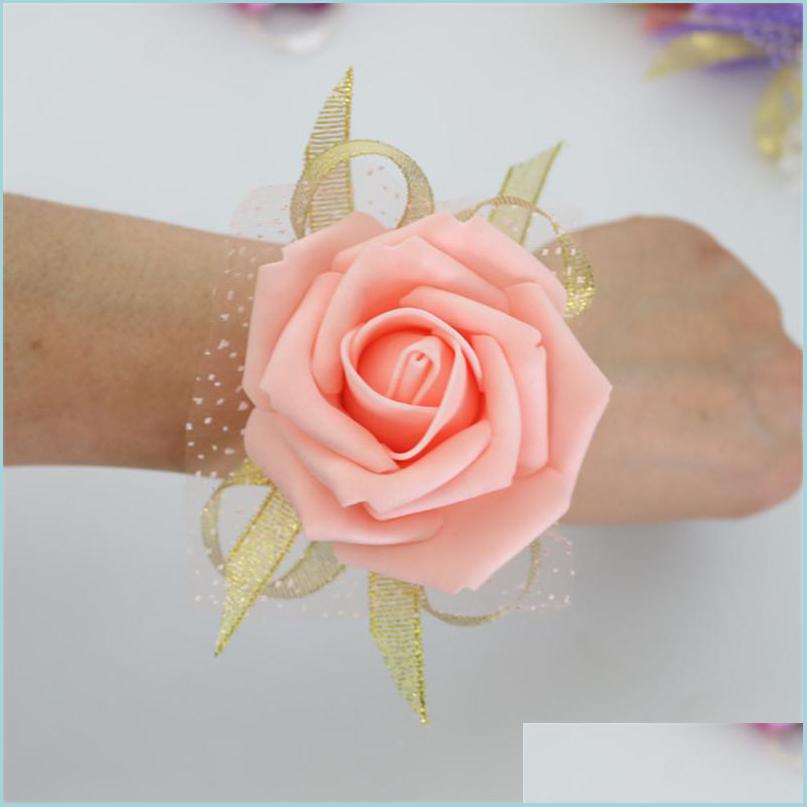 Wedding Flowers Bride Bridesmaid Wrist Flower Cor Sister Hand Flowers Wedding Ball Artificial Silk Bracelet Drop Delivery Party Even Dhagm
Wedding Flowers Bride Bridesmaid Wrist Flower Cor Sister Hand Flowers Wedding Ball Artificial Silk Bracelet Drop Delivery Party Even Dhagm