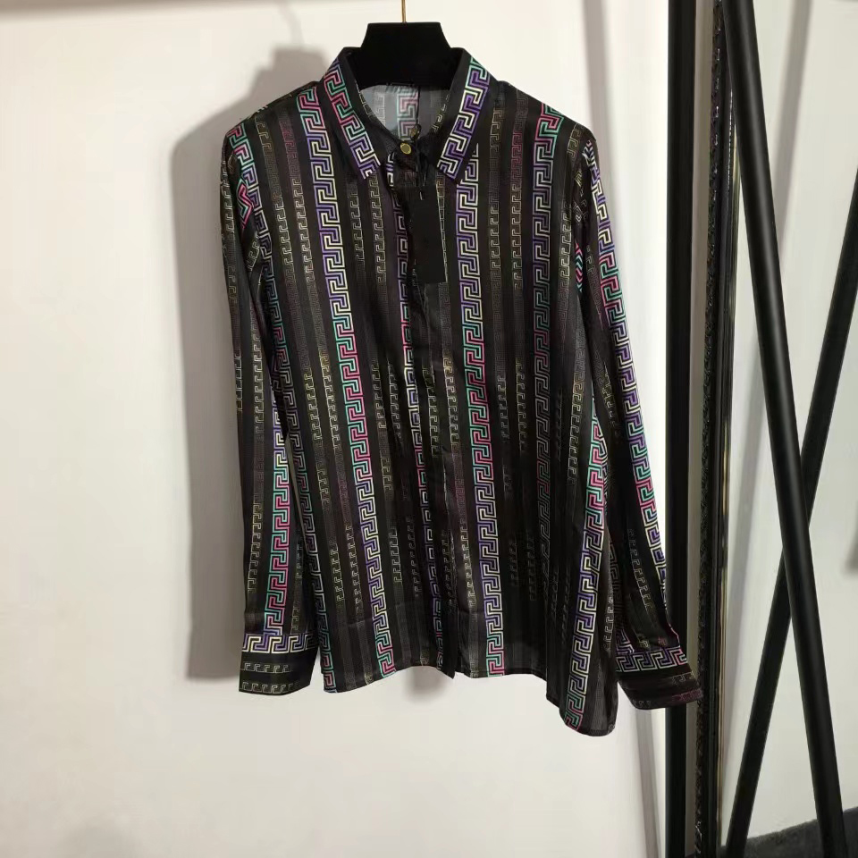22 Designers Women's Blouses Shirts Fashion ladies top blouse my spotify boat neck blouses Letter Shirt Long sleeve vercace Europe America maze printing joker SML
22 Designers Women's Blouses Shirts Fashion ladies top blouse my spotify boat neck blouses Letter Shirt Long sleeve vercace Europe America maze printing joker SML