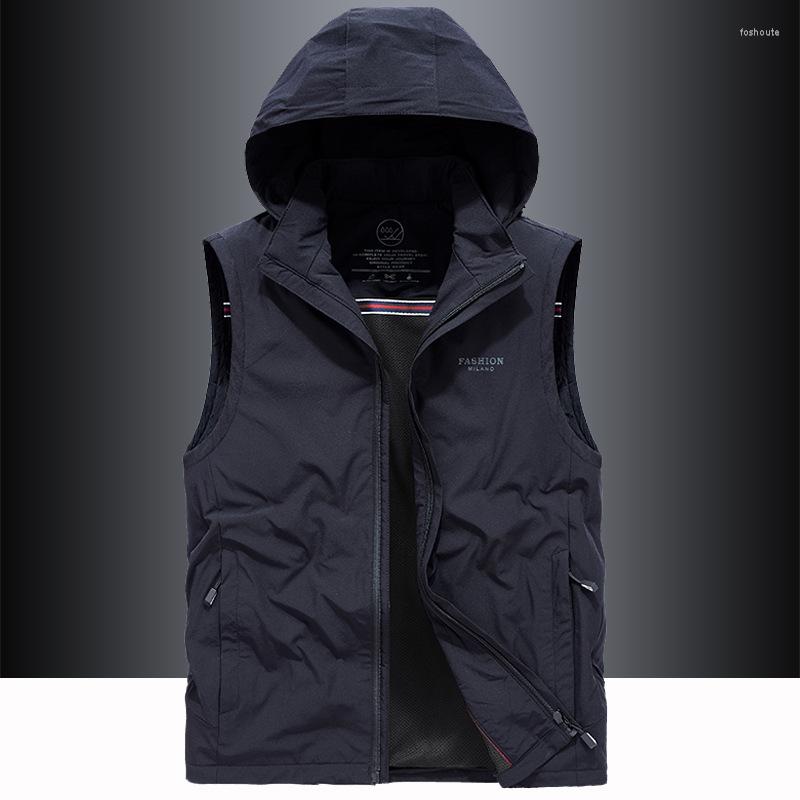 Men's Vests Spring And Autumn Men's Waistcoat Thin Korean Fashion Handsome Casual Hooded Quick Drying Vest, Black
Men's Vests Spring And Autumn Men's Waistcoat Thin Korean Fashion Handsome Casual Hooded Quick Drying Vest, Black