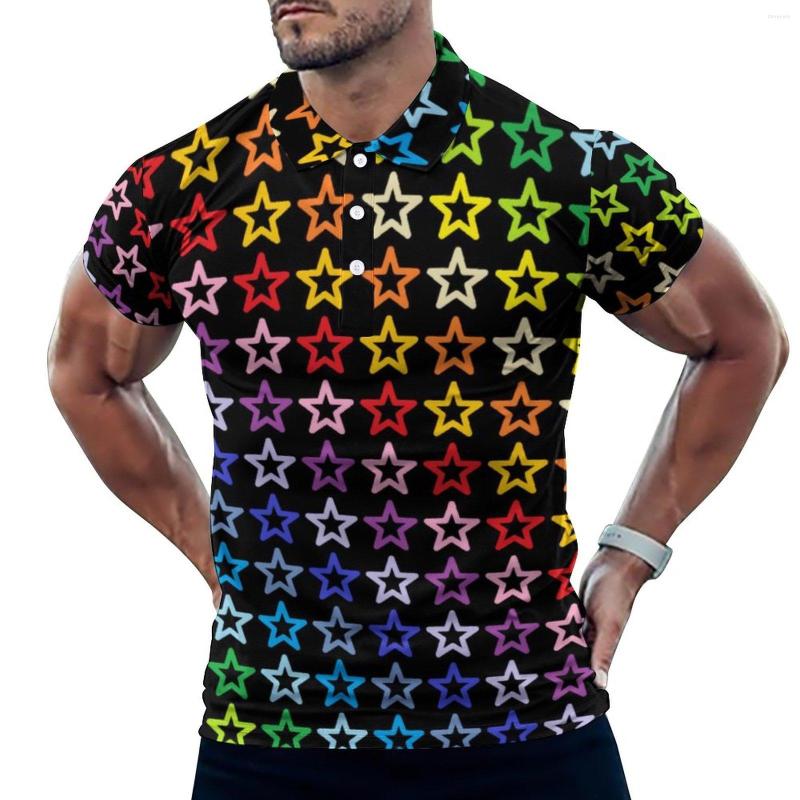 Men' Polos Abstract Rainbow Casual T-Shirts Colorful Stars Print Polo Shirt Men Retro Date Short Sleeves Custom Clothing 4XL 5XL 6XL, Style-8
Men' Polos Abstract Rainbow Casual T-Shirts Colorful Stars Print Polo Shirt Men Retro Date Short Sleeves Custom Clothing 4XL 5XL 6XL, Style-8