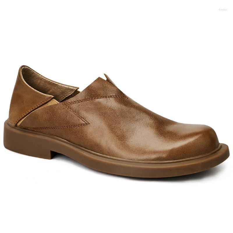 Dress Shoes Designer Men Soft Bottom Casual Fashion Cowhide Loafers Spring Autumn British Mens Leisure, Black
Dress Shoes Designer Men Soft Bottom Casual Fashion Cowhide Loafers Spring Autumn British Mens Leisure, Black