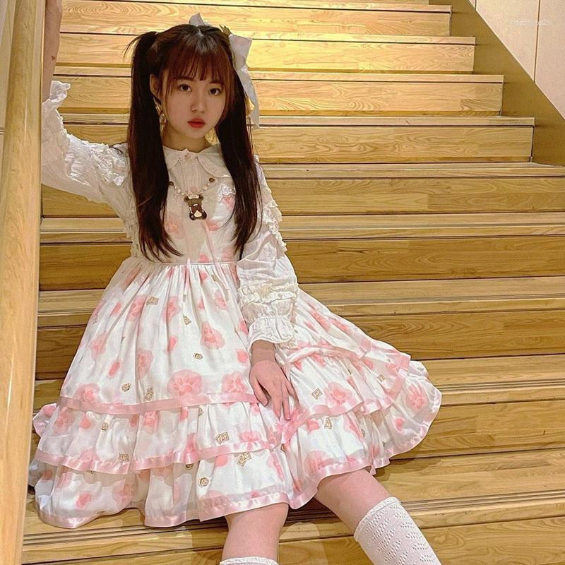 Casual Dresses Sweet Pink Lolita Princess Dress 2022 Japanese Kawaii Cat Pattern Printing Ruffles Vintage Daily Suspender Party, Black
Casual Dresses Sweet Pink Lolita Princess Dress 2022 Japanese Kawaii Cat Pattern Printing Ruffles Vintage Daily Suspender Party, Black