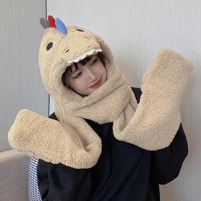 Scarves Women Fleece Three In One Hooded Cap Earflap Hat Long Scarf Gloves Set Winter Thermal Fashion Shawl Scaf Wrap
Scarves Women Fleece Three In One Hooded Cap Earflap Hat Long Scarf Gloves Set Winter Thermal Fashion Shawl Scaf Wrap