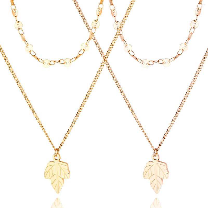 Pendant Necklaces Fashion Rose Gold Double Layer Chain Long Necklace Women Kpop Stainless Steel Jewelry Accessories Love Gift
Pendant Necklaces Fashion Rose Gold Double Layer Chain Long Necklace Women Kpop Stainless Steel Jewelry Accessories Love Gift