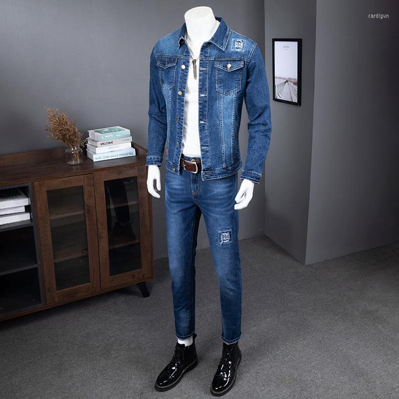 Men's Tracksuits Mens Cargo Denim Jackets Jeans Two Piece Set Spring Autumn Casual Men Slim Fit Long Sleeve Outerwear Pencil Pants Matching, 2 piece set
Men's Tracksuits Mens Cargo Denim Jackets Jeans Two Piece Set Spring Autumn Casual Men Slim Fit Long Sleeve Outerwear Pencil Pants Matching, 2 piece set
