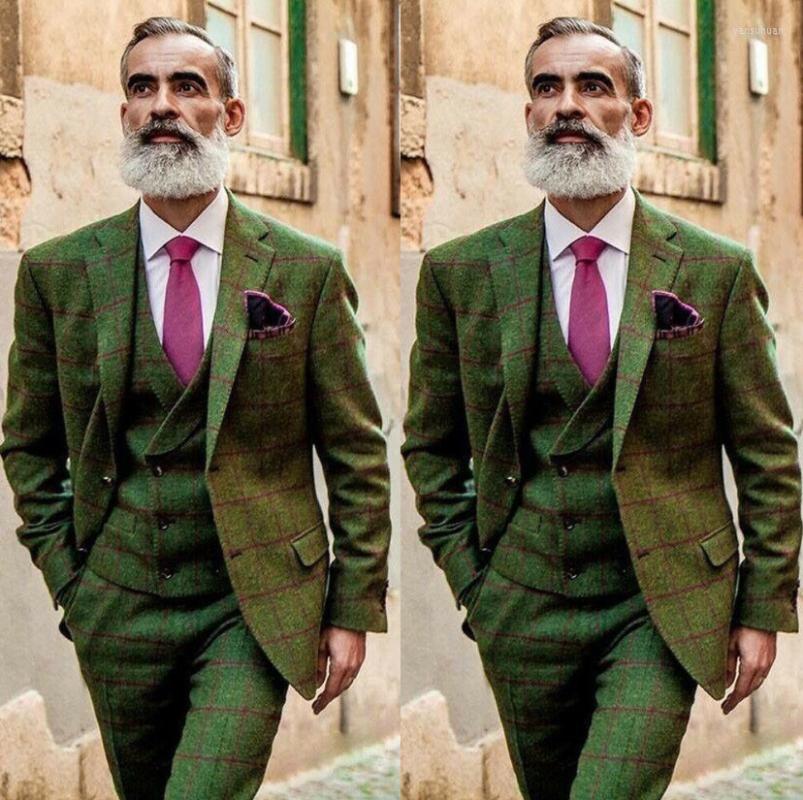 Men's Suits 2022 Arrival Men's Olive Green 3 Piece Tweed Check Vintage Suit Plaid Groom Tuxedos Notch Lapel Dinner Prom, Ivory
Men's Suits 2022 Arrival Men's Olive Green 3 Piece Tweed Check Vintage Suit Plaid Groom Tuxedos Notch Lapel Dinner Prom, Ivory