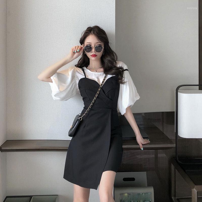 Casual Dresses Women Summer Suit Women' Bubble Sleeve Chiffon Shirt Suspender Dress 2022 Vestido De Mujer Femme Robe, 01
Casual Dresses Women Summer Suit Women' Bubble Sleeve Chiffon Shirt Suspender Dress 2022 Vestido De Mujer Femme Robe, 01