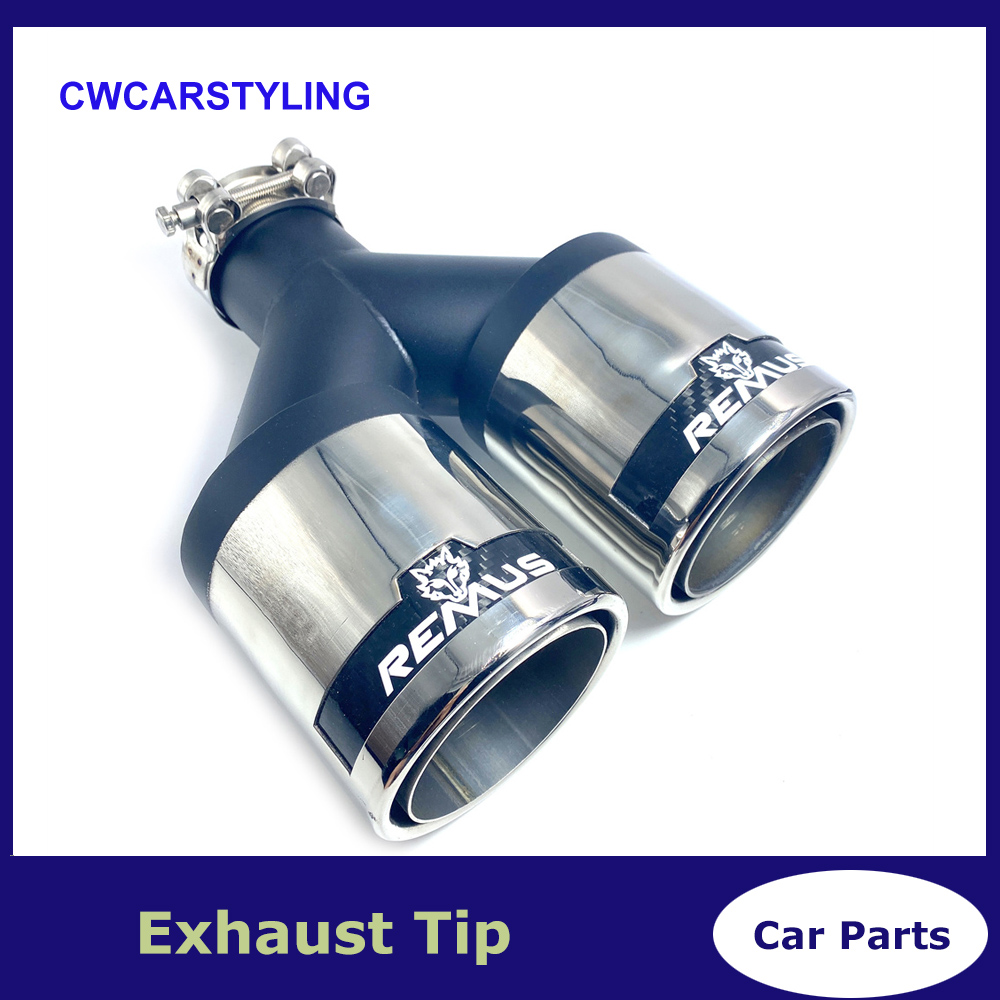 1 pcs carbon fibre REMUS wolf Stainless steel double Universal Automobile exhaust pipe Muffler Car accessorie modification
1 pcs carbon fibre REMUS wolf Stainless steel double Universal Automobile exhaust pipe Muffler Car accessorie modification