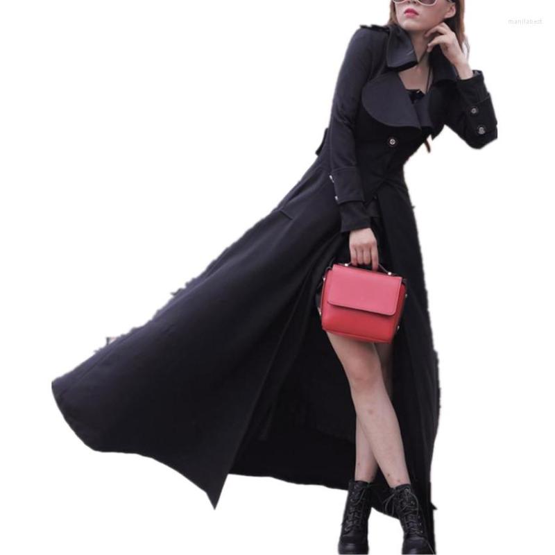 Women' Trench Coats X-long Temperament Ol Coat Women Slim Autumn Winter Fahsion Outercoat, Black
Women' Trench Coats X-long Temperament Ol Coat Women Slim Autumn Winter Fahsion Outercoat, Black