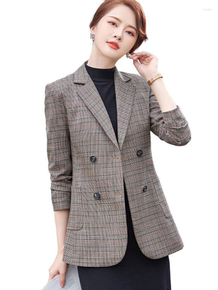 Women's Suits High-quality England Style Plaid Blazer Long Women's Coats With Belt For Women Fashion Outwear Jacket, Khaki
Women's Suits High-quality England Style Plaid Blazer Long Women's Coats With Belt For Women Fashion Outwear Jacket, Khaki