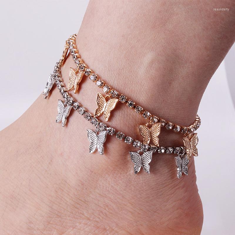 Anklets 2022 Fashion Women's Butterfly Anklet Crystal Gold Silver Colour Rhinestone Foot Chain Bohemia Beach Jewelry
Anklets 2022 Fashion Women's Butterfly Anklet Crystal Gold Silver Colour Rhinestone Foot Chain Bohemia Beach Jewelry
