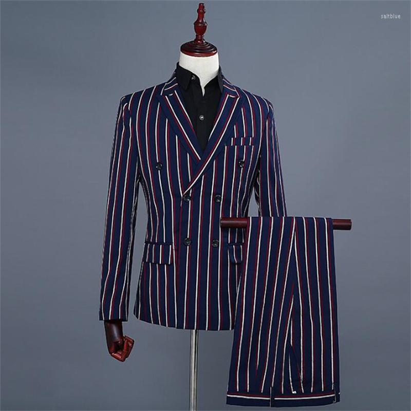 Men' Suits Groom Wedding Men Blazer Boys Prom Fashion Slim Latest Coat Pant Designs Color Stripes Double Breasted Mens
Men' Suits Groom Wedding Men Blazer Boys Prom Fashion Slim Latest Coat Pant Designs Color Stripes Double Breasted Mens
