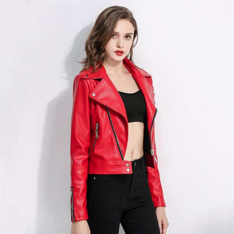 Women' Leather Women Short Jacket Spring Autumn 2022 Trend Slim Moto Biker Jackets Female PU Zipper Outerwear Streetwear, Black
Women' Leather Women Short Jacket Spring Autumn 2022 Trend Slim Moto Biker Jackets Female PU Zipper Outerwear Streetwear, Black