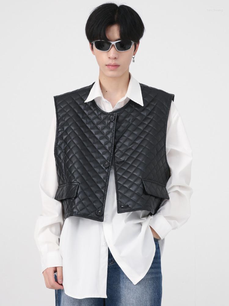 Men's Vests SYUHGFA Men's Wear 2022 Autumn Fashion Korean Streetwear Diamonds Vest Loose Personality Short Style For Men, Black
Men's Vests SYUHGFA Men's Wear 2022 Autumn Fashion Korean Streetwear Diamonds Vest Loose Personality Short Style For Men, Black
