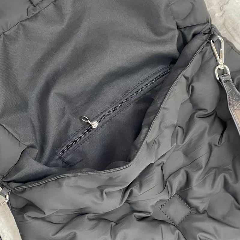 Evening Bags Fashion Padded Puffy Crossbody Bag For Women Designer Quilted Shoulder Luxury Nylon Messenger Casual Big Flap Purses