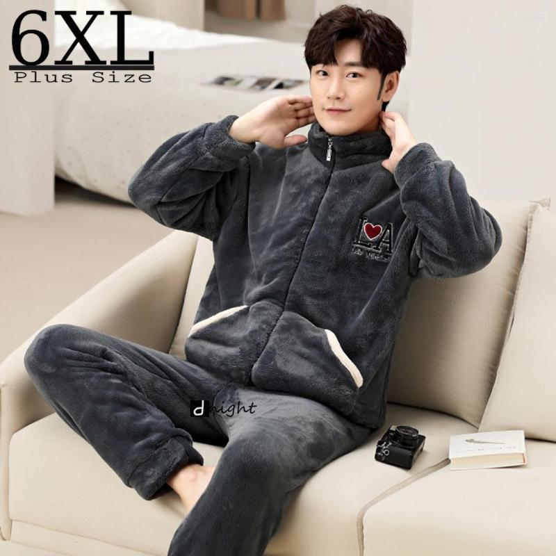 Men's Sleepwear Men's Winter Thicken Pajamas Sets Zipper Warm Flannel Plus Size Coral Fleece Homewear Home Clothes Pyjama Pijama, Blue(polyester)
Men's Sleepwear Men's Winter Thicken Pajamas Sets Zipper Warm Flannel Plus Size Coral Fleece Homewear Home Clothes Pyjama Pijama, Blue(polyester)