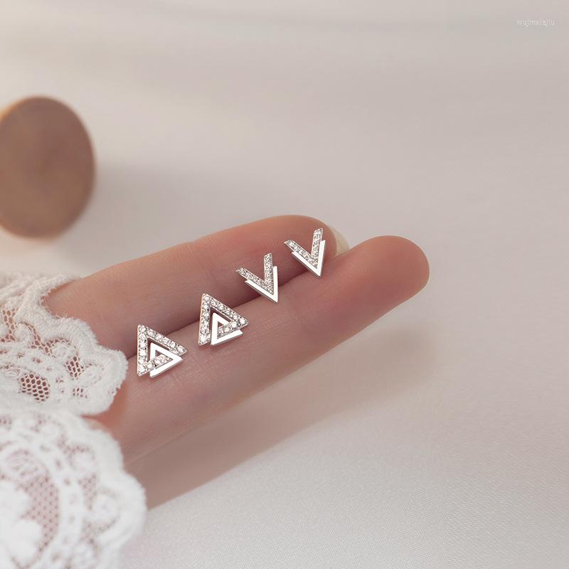 Stud Earrings Enosola Real 925 Sterling Silver Fashion Sweet Triangle V Shape CZ For Women Wedding Party Fine Jewelry
Stud Earrings Enosola Real 925 Sterling Silver Fashion Sweet Triangle V Shape CZ For Women Wedding Party Fine Jewelry