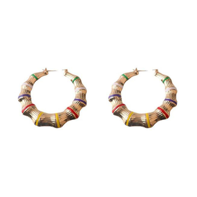 2022 Huggie New Niche Design Europe And The United States Super Big Bamboo Oil Painting Exaggerated Punk Gold Hoop Earrings
2022 Huggie New Niche Design Europe And The United States Super Big Bamboo Oil Painting Exaggerated Punk Gold Hoop Earrings