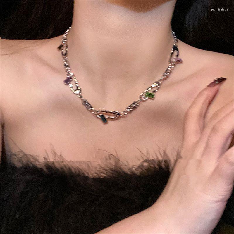 Choker Punk Zircon Metal Stitching Pin Necklace For Titanium Steel Necklaces Clavicle Chain Women Men Jewelry Hip Hop 2022 Gift
Choker Punk Zircon Metal Stitching Pin Necklace For Titanium Steel Necklaces Clavicle Chain Women Men Jewelry Hip Hop 2022 Gift