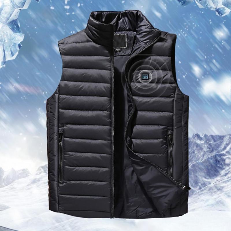 Men's Vests Useful Heated Vest Stand Collar Washable Thick Cotton Padded USB Heating, Black
Men's Vests Useful Heated Vest Stand Collar Washable Thick Cotton Padded USB Heating, Black