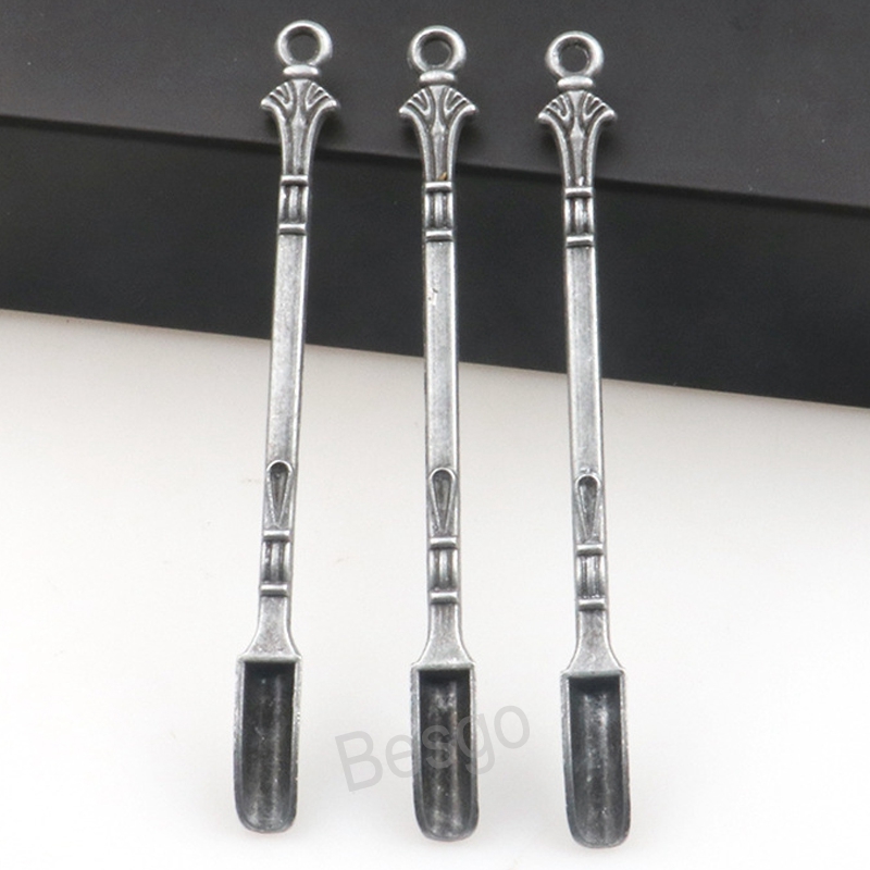 Metal Mini Shovel Spoon Portable Vintage Mini Tobacco Powder Scoop Hookah Smoking Powders Spoons Multiple Uses Hanging Scoops BH787257453