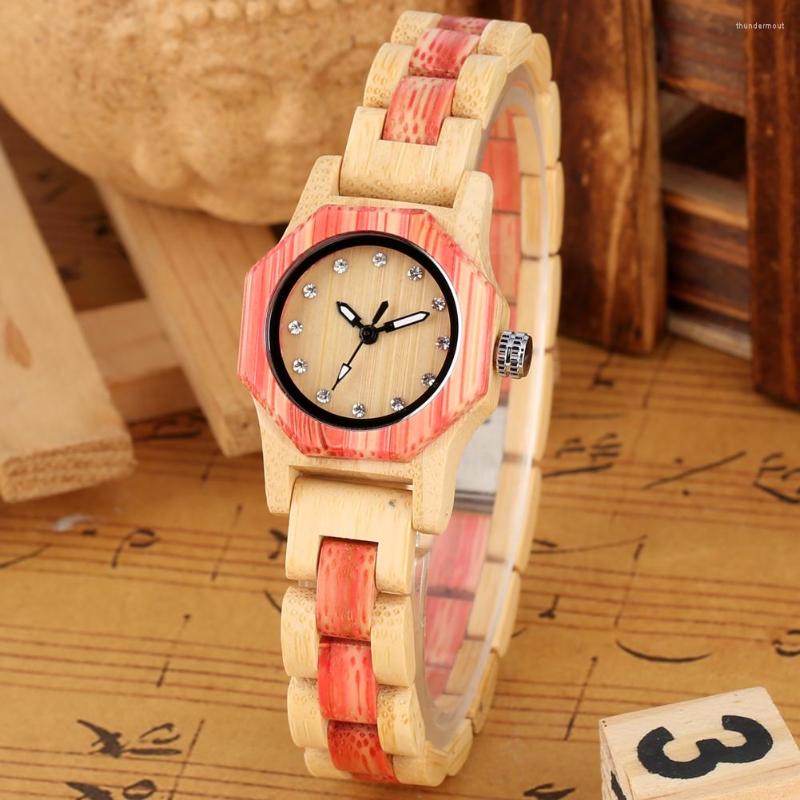 Wristwatches Wooden Watch For Women Octagon Case Women's Quartz Watches Rhinestones Decoration Dial Full Wood Band Ladies Wristwatch, Wood watch b
Wristwatches Wooden Watch For Women Octagon Case Women's Quartz Watches Rhinestones Decoration Dial Full Wood Band Ladies Wristwatch, Wood watch b