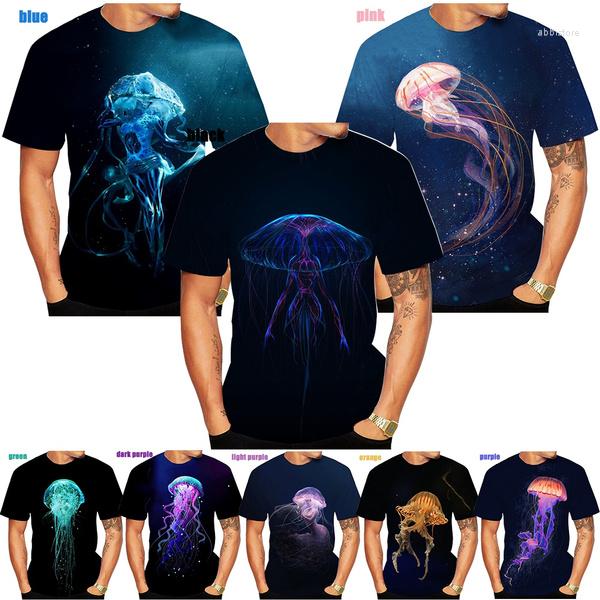 Men' T Shirts Tshirt Fashion Unisex 3D Colorful Jellyfish Print Short Sleeve Size XS-5XL, Purple
Men' T Shirts Tshirt Fashion Unisex 3D Colorful Jellyfish Print Short Sleeve Size XS-5XL, Purple