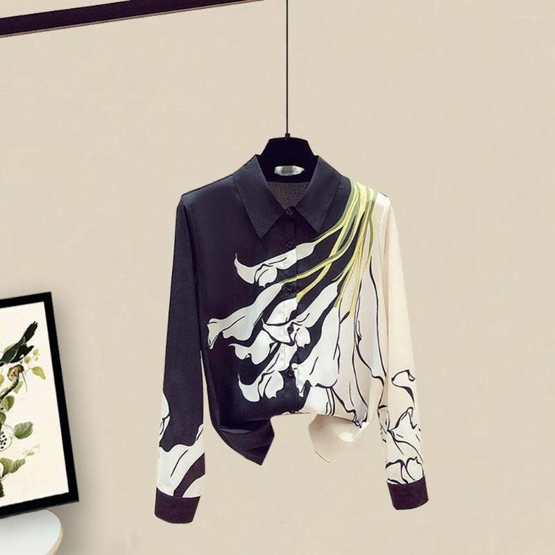 Women' Blouses Office Lady Elegant Print Shirts Arrival 2022 Spring Korean Style All-match Loose Women Long Sleeve Casual Tops Shirt, Lavender
Women' Blouses Office Lady Elegant Print Shirts Arrival 2022 Spring Korean Style All-match Loose Women Long Sleeve Casual Tops Shirt, Lavender