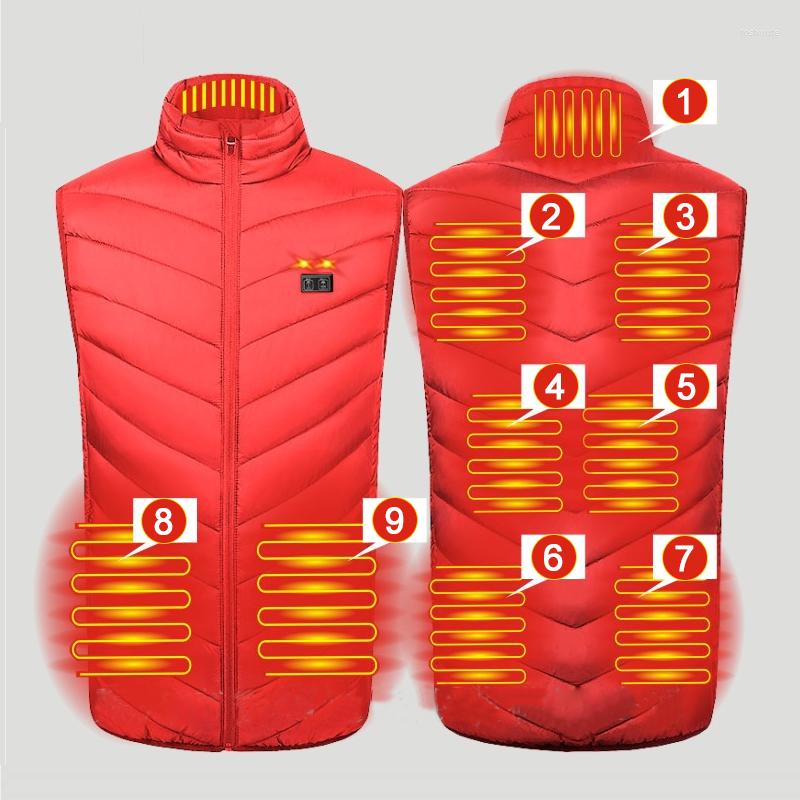 Men' Vests Winter Fashion Jackets Men 9 Areas Heated Vest Coats Women Usb Heating Cotton Jacket Hunting Waistcoat Thermal Clothing 6XL, 9pcs black double
Men' Vests Winter Fashion Jackets Men 9 Areas Heated Vest Coats Women Usb Heating Cotton Jacket Hunting Waistcoat Thermal Clothing 6XL, 9pcs black double