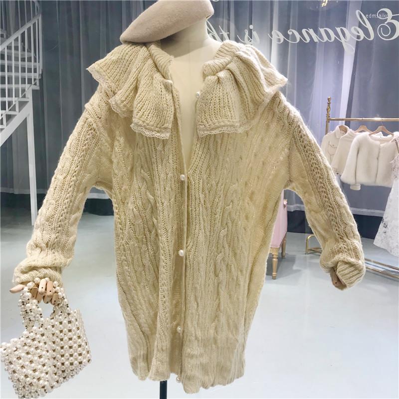 Women's Knits Amolapha Women Turn Down Collar Soild Knitted Long Cardigans Casual Loose Single Breasted Knitting Dress Cardigan, Pink
Women's Knits Amolapha Women Turn Down Collar Soild Knitted Long Cardigans Casual Loose Single Breasted Knitting Dress Cardigan, Pink