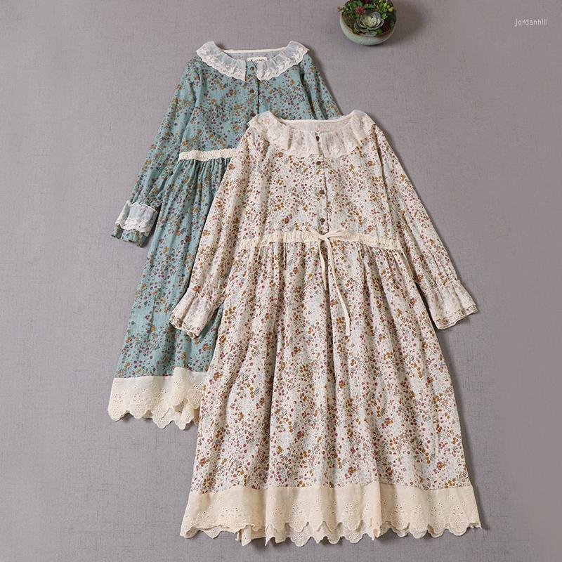 Casual Dresses Japan Style Mori Girl Literature Print Lace Collar Dress Loose Elastic Waist Cotton And Linen Long Sleeve Midi Women, Beige
Casual Dresses Japan Style Mori Girl Literature Print Lace Collar Dress Loose Elastic Waist Cotton And Linen Long Sleeve Midi Women, Beige