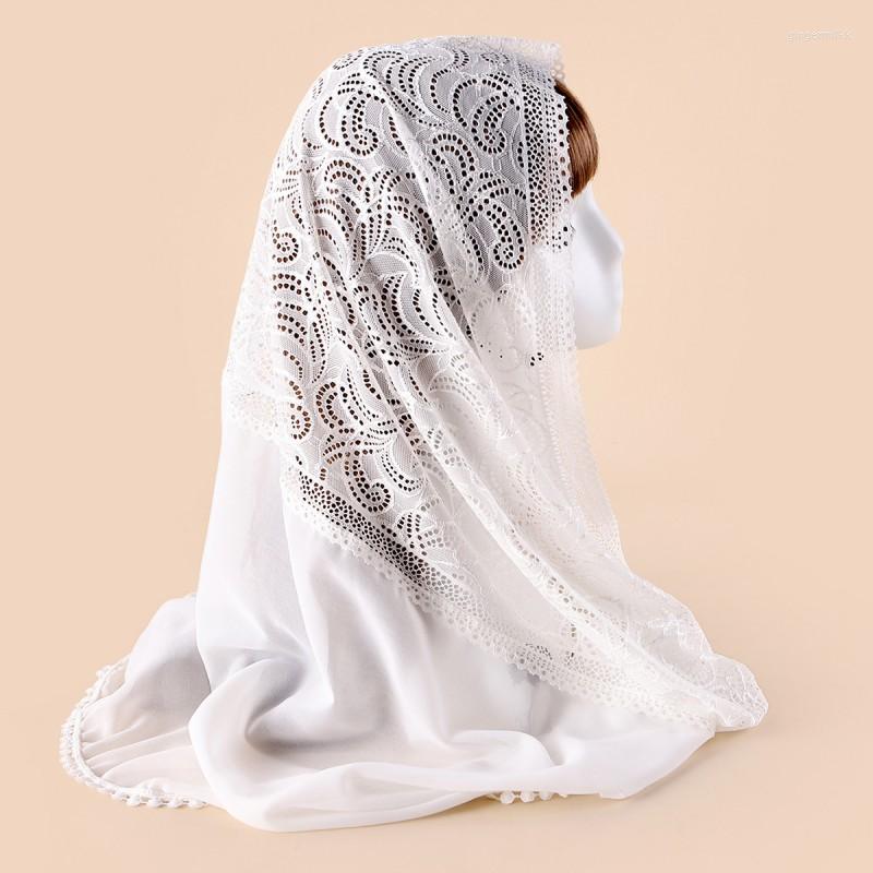 Scarves High Quality Catholic Wedding Veil Prayer Turban Shawl Ladies Flowers Lace Long Scarf Muslim Women Hijab Headwear
Scarves High Quality Catholic Wedding Veil Prayer Turban Shawl Ladies Flowers Lace Long Scarf Muslim Women Hijab Headwear