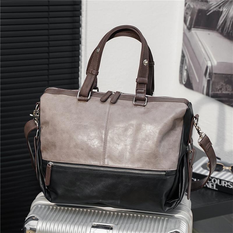 Briefcases PU Leather Messenger Bags Laptop Briefcase Bag Handbag Mens Men's Office Business Computer 2022, Patchwork
Briefcases PU Leather Messenger Bags Laptop Briefcase Bag Handbag Mens Men's Office Business Computer 2022, Patchwork