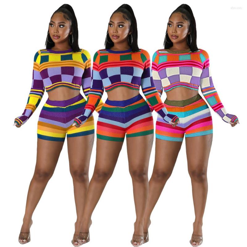 Women' Tracksuits Color Block Knitted Two Piece Sets Womens Fall Outfits Sexy Club Long Sleeve Crop Top And Shorts Suits Streetwear, Orange
Women' Tracksuits Color Block Knitted Two Piece Sets Womens Fall Outfits Sexy Club Long Sleeve Crop Top And Shorts Suits Streetwear, Orange