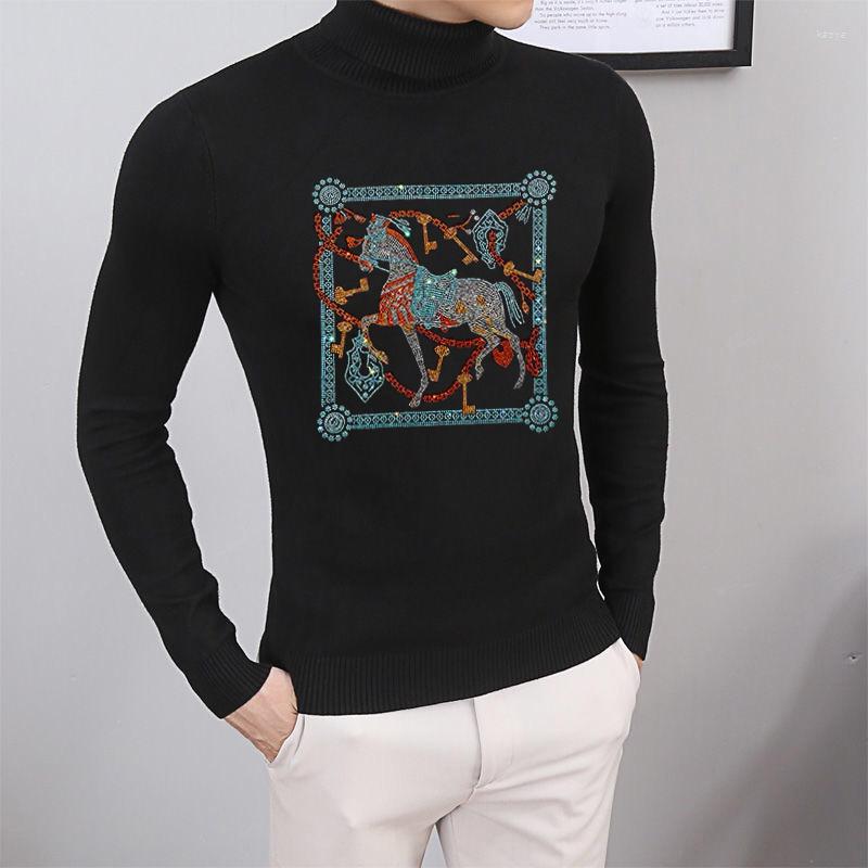 Men's Sweaters Personality Design Men's Turtleneck Sweater Exaggerated Diamond Pattern Warm Cashmere Sweatshirt Winter Pullover, As shown asian size
Men's Sweaters Personality Design Men's Turtleneck Sweater Exaggerated Diamond Pattern Warm Cashmere Sweatshirt Winter Pullover, As shown asian size