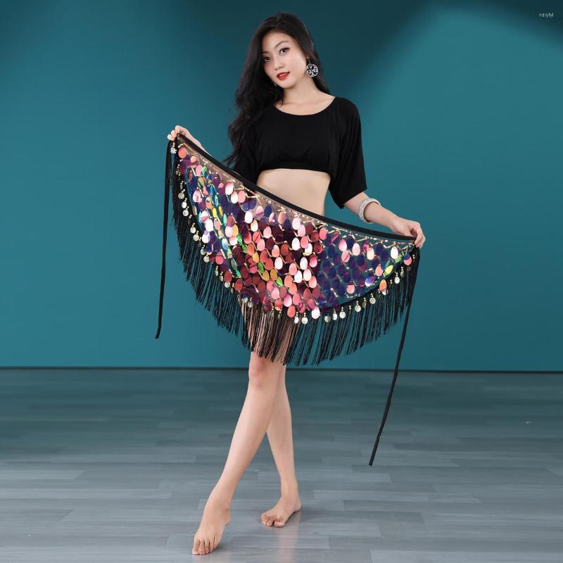 Stage Wear Belly Dance Belt Costumes Sequins Tassel Hip Scarf For Women Dancing Belts Indain Colorfull, Black top
Stage Wear Belly Dance Belt Costumes Sequins Tassel Hip Scarf For Women Dancing Belts Indain Colorfull, Black top