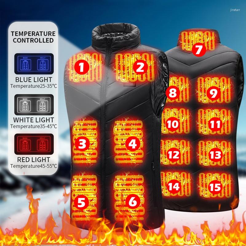 Men' Vests 15 Places USB Electric Heated Vest Winter Smart Heating Jackets Men Women Thermal Heat Clothing Plus Size Hunting Coat, Black
Men' Vests 15 Places USB Electric Heated Vest Winter Smart Heating Jackets Men Women Thermal Heat Clothing Plus Size Hunting Coat, Black