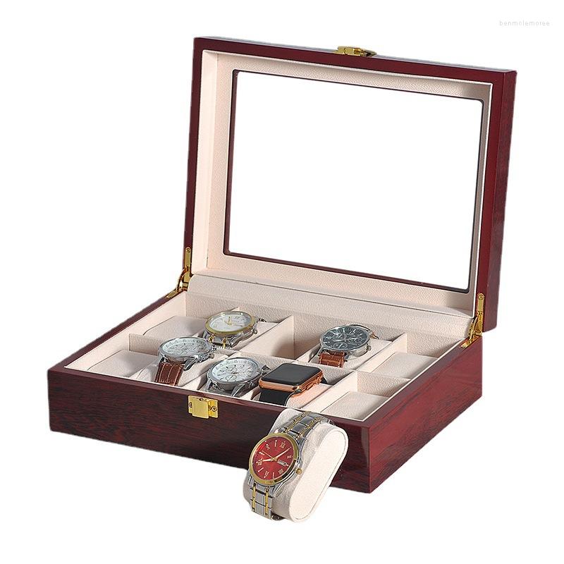 Watch Boxes 10/12 Slot Box Storage Display Red Paint Wooden Mechanical Wholesale Gift
Watch Boxes 10/12 Slot Box Storage Display Red Paint Wooden Mechanical Wholesale Gift