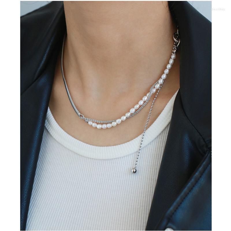 Chains Arrival Lady Cool Sparkling Layered True Pearl Copper Bead Necklace For Women Unisex Adjustable Chic Elegant Sweater Chain
Chains Arrival Lady Cool Sparkling Layered True Pearl Copper Bead Necklace For Women Unisex Adjustable Chic Elegant Sweater Chain