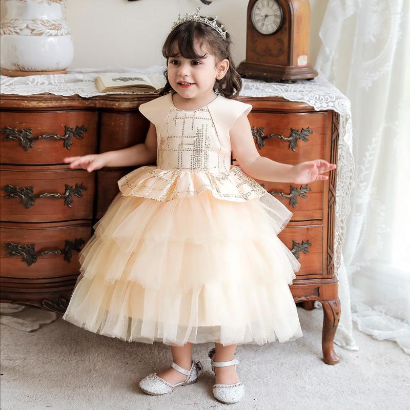 Girl Dresses Champagne Formal Bridesmaids Sequins For Birthday Dress Elegant Party Wedding Princess Baptism Costume, L1990xz-pink
Girl Dresses Champagne Formal Bridesmaids Sequins For Birthday Dress Elegant Party Wedding Princess Baptism Costume, L1990xz-pink