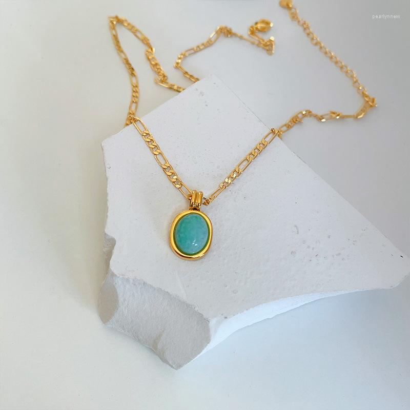 Chains TKJ Necklace Jewelry Japanese Light Luxury Retro Natural Stone Female Simple And Versatile High-End Clavicle Chain
Chains TKJ Necklace Jewelry Japanese Light Luxury Retro Natural Stone Female Simple And Versatile High-End Clavicle Chain
