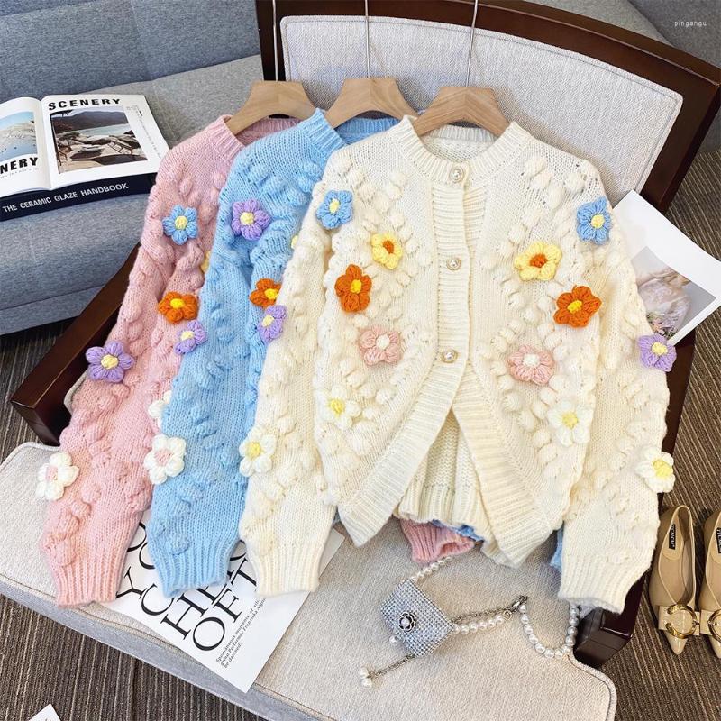 Women's Knits Three-dimensional Flower Sweater Women's Cardigan Autumn Winter Vintage Sweet O-neck Long Sleeve Knitted Sweaters Jacket, Beige
Women's Knits Three-dimensional Flower Sweater Women's Cardigan Autumn Winter Vintage Sweet O-neck Long Sleeve Knitted Sweaters Jacket, Beige