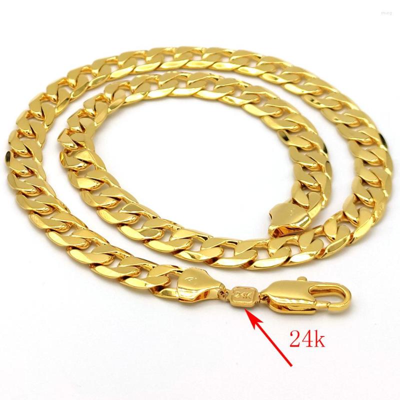 Pendant Necklaces 24 K Stamp Link Solid Yellow Gold GF Necklace 600 12 Mm Heavy Model Men Thick Chunky Chain
Pendant Necklaces 24 K Stamp Link Solid Yellow Gold GF Necklace 600 12 Mm Heavy Model Men Thick Chunky Chain