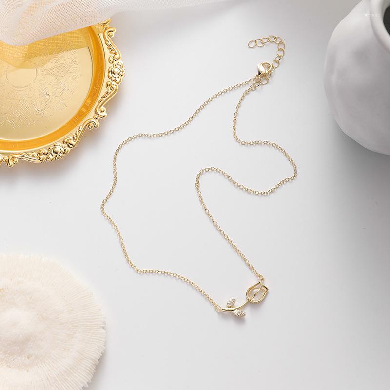 Choker French Style Temperament Female Jewelry Exquisite Simple Rhinestones Imitation Opal Tulip Necklace Fashion Women's
Choker French Style Temperament Female Jewelry Exquisite Simple Rhinestones Imitation Opal Tulip Necklace Fashion Women's
