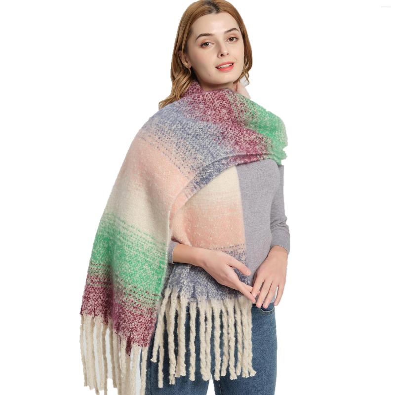 Scarves European And American Autumn Winter Polyester Ring Yarn Gradient Thick Tassel Scarf Shawl
Scarves European And American Autumn Winter Polyester Ring Yarn Gradient Thick Tassel Scarf Shawl