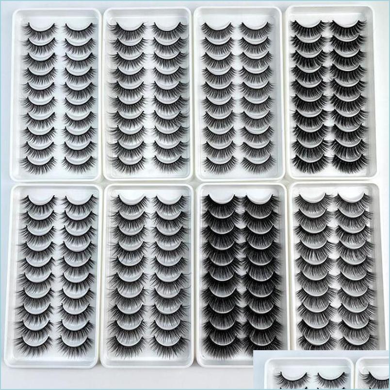 False Eyelashes 10 Pairs 3D Faux Mink Eyelashes 100 Handmade Natural Thick Long False Eyelash Dramatic Fake Lashes Makeup 10Style Dr Dhbyp
False Eyelashes 10 Pairs 3D Faux Mink Eyelashes 100 Handmade Natural Thick Long False Eyelash Dramatic Fake Lashes Makeup 10Style Dr Dhbyp
