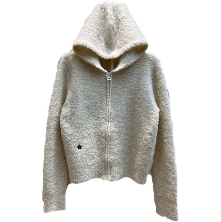 1012 XL 2022 Autumn Sweaters Women' Cardigan White Hooded Long Sleeve Brand Same Style Women' zhen, Post
1012 XL 2022 Autumn Sweaters Women' Cardigan White Hooded Long Sleeve Brand Same Style Women' zhen, Post