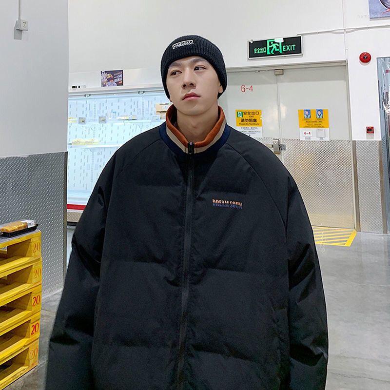 Men' Down Oversized Cotton Jackets Winter Jacket 2022 Harajuku Korean Fashion High Street Preppy Style Thick Coat Trend, Black thicken
Men' Down Oversized Cotton Jackets Winter Jacket 2022 Harajuku Korean Fashion High Street Preppy Style Thick Coat Trend, Black thicken