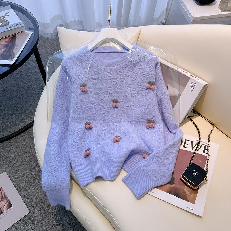Women's Sweaters Women's Cherry Pullover Sweater Autumn Winter Sweet Fashion O-neck Long Sleeve Knitted Tops Jumper Sueters De Mujer, Green
Women's Sweaters Women's Cherry Pullover Sweater Autumn Winter Sweet Fashion O-neck Long Sleeve Knitted Tops Jumper Sueters De Mujer, Green