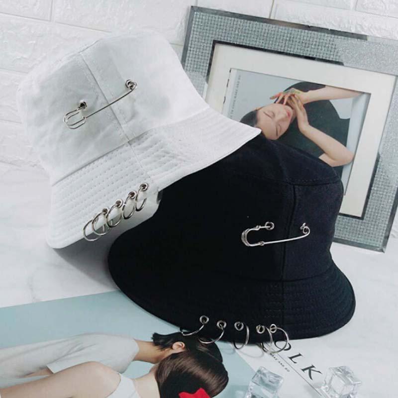 Berets 1Pc Unisex Women Men Bucket Hat Pin Rings Sunhat Caps Summer Hats White/Black Fishing Hunting Cap
Berets 1Pc Unisex Women Men Bucket Hat Pin Rings Sunhat Caps Summer Hats White/Black Fishing Hunting Cap